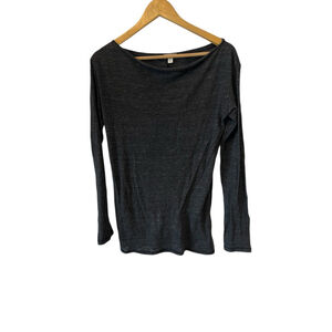 Gap Grey Casual Long Sleeve Tee Shirt S